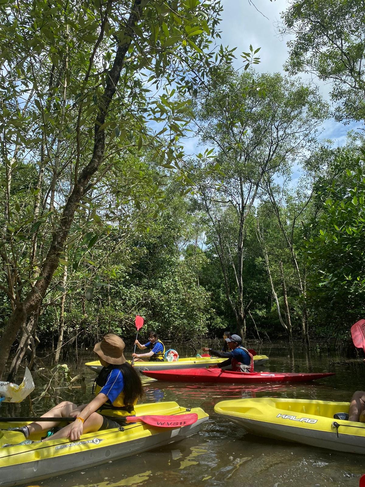 Students engaged in kayaking as part of the Empowering Leaders programme